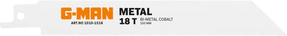 1010 Reciprocating Saw Blade Bi-Metal 18 TPI