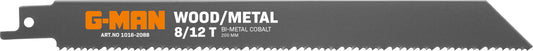1016 Reciprocating Saw Blade Bi-Metal 8/12 TPI