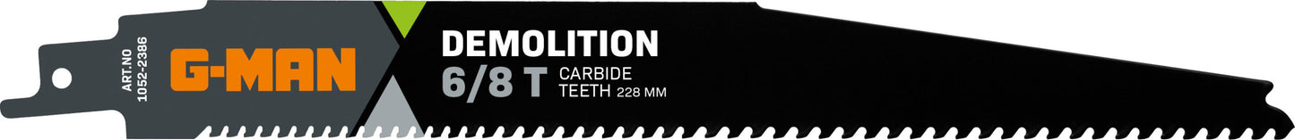 1052 Reciprocating Saw Blade Carbide 6-8 TPI