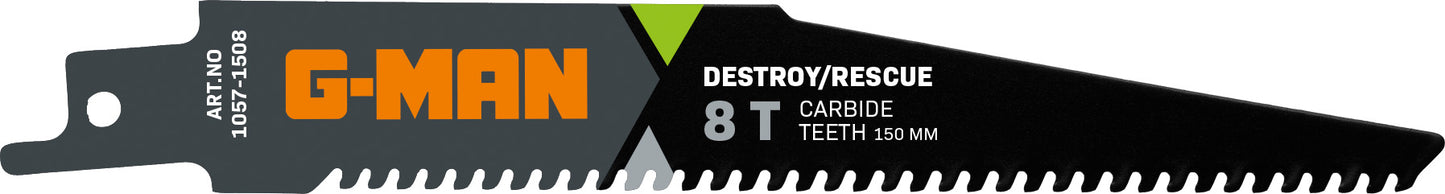 1057 Reciprocating Saw Blade Carbide 8 TPI